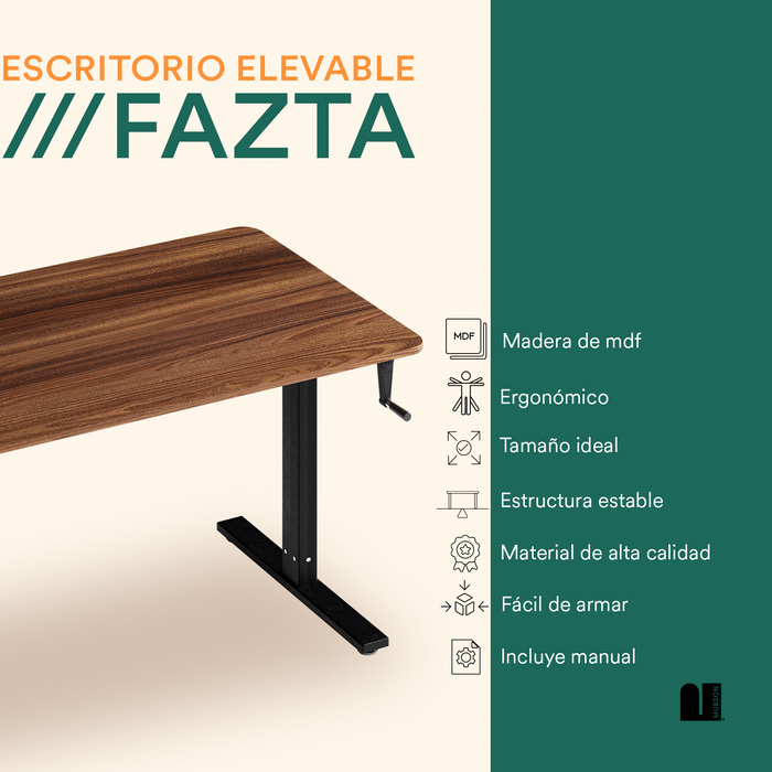 Mubson Escritorio Elevable Manual. Escritorio Gamer Fazta