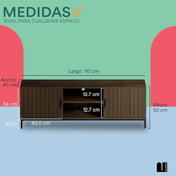 Mubson Mesa para TV. Centro de entretenimiento Taro