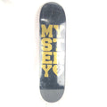Mystery Vertical Writing Gold/Black Size 8.375 Skateboard Deck