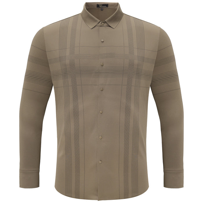 Noble Knight Plaid Button-Up KHAKI - Dudes Boutique