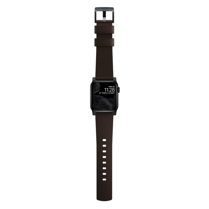 Nomad Active Band Pro Leather Band for Apple Watch 49mm / 46mm / 45mm - Rustic Brown #color_rustic-brown