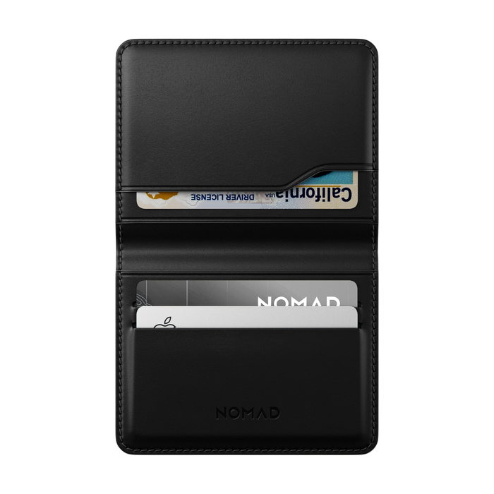 Nomad Card Wallet Plus (Horween Leather) - Black #horween-leather-color_black