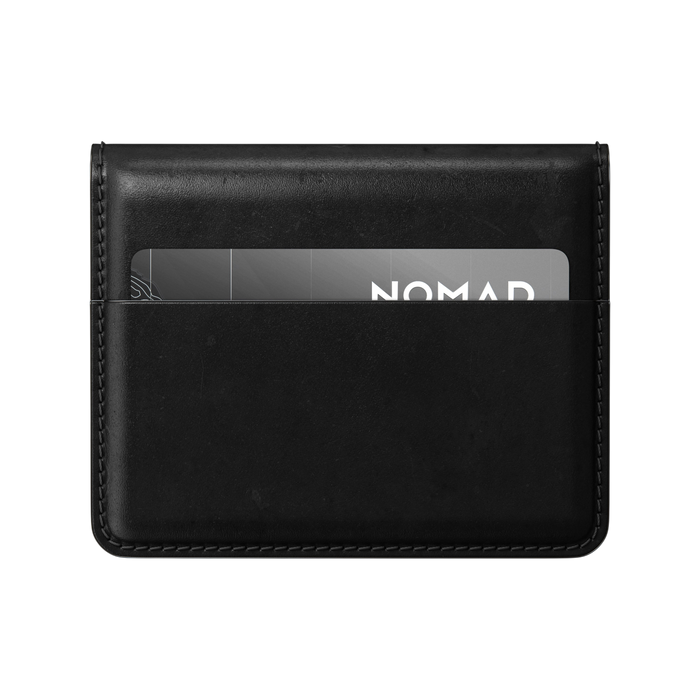 Nomad Card Wallet Plus (Horween Leather) - Black #horween-leather-color_black