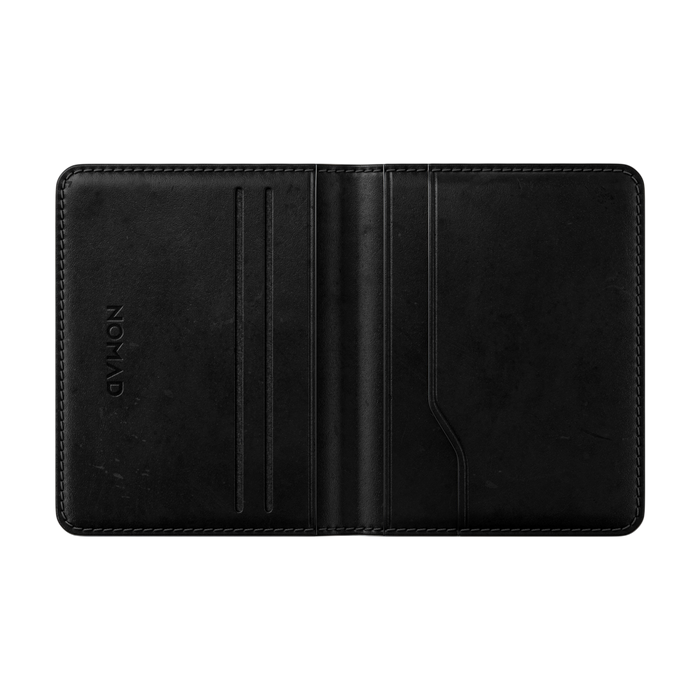 Nomad Card Wallet Plus (Horween Leather) - Black #horween-leather-color_black
