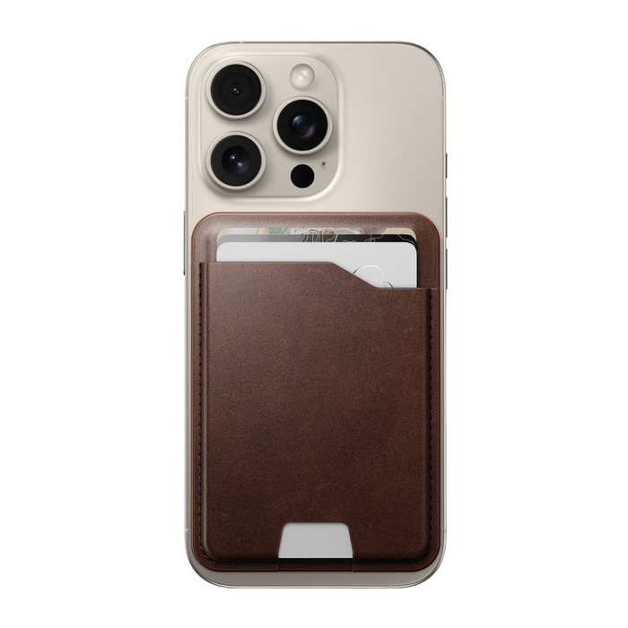 Nomad Leather Mag Wallet with Find My Tracking