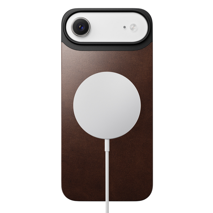 Nomad Mag Back Leather Case for iPhone Air (Horween Leather) - Rustic Brown #color_rustic-brown