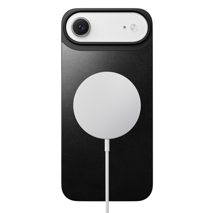 Nomad Mag Back Leather Case for iPhone Air (Horween Leather) - Black #color_black