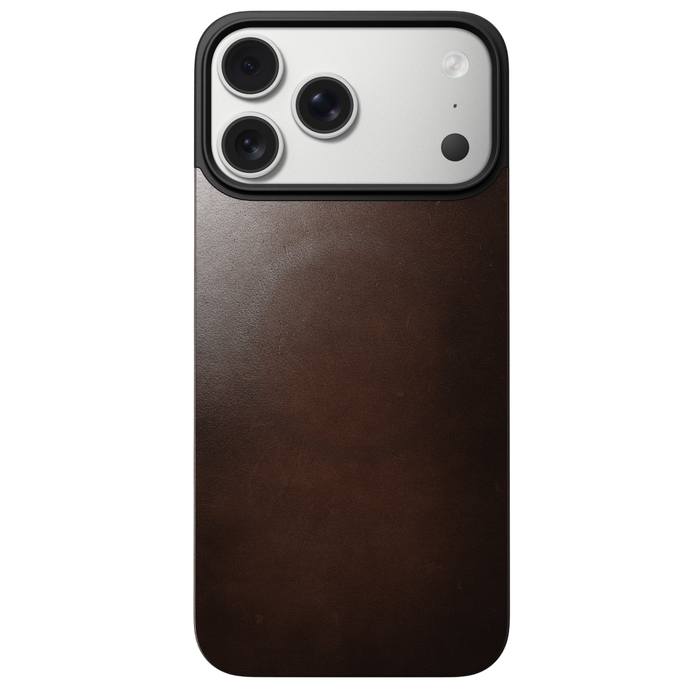 Nomad Mag Leather Back Case for iPhone 17 Pro Max - Rustic Brown #color_rustic-brown