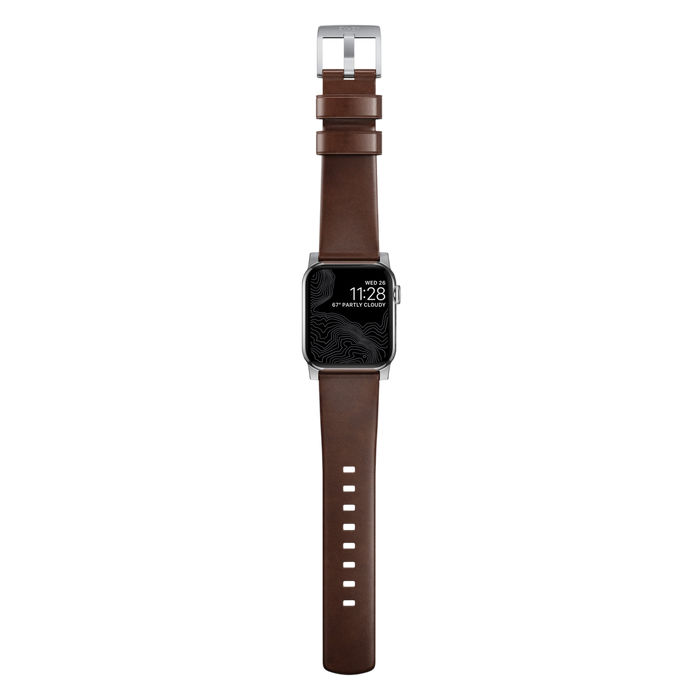 Nomad Modern Band for Apple Watch 49mm / 46mm / 45mm (Brown / Horween Leather)