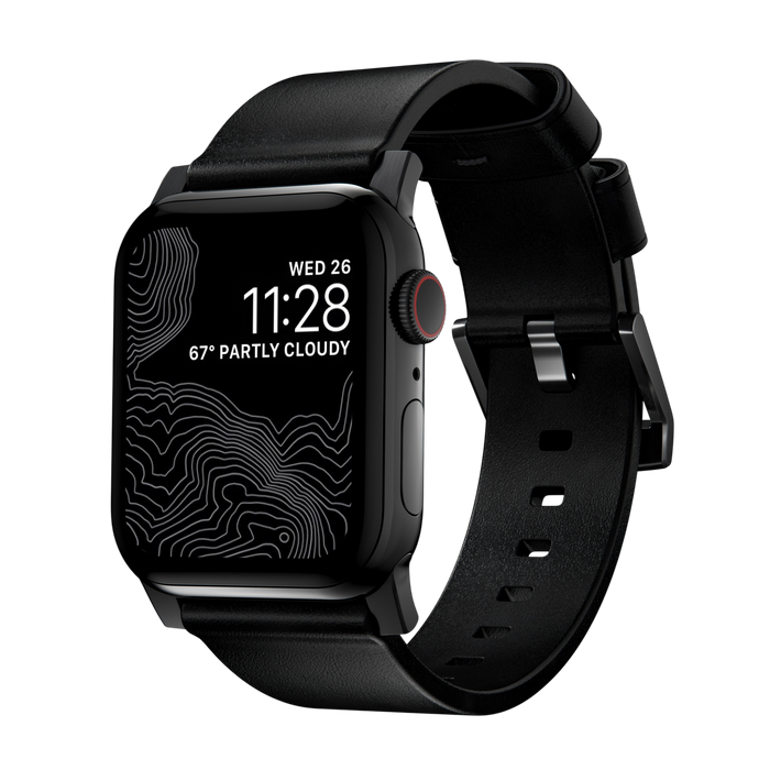 Nomad Modern Leather Band for Apple Watch Ultra 3 / 2 / 1 - 49mm - Black #color_black