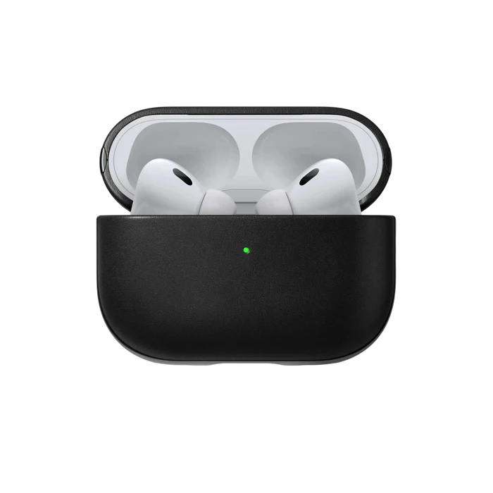 Nomad Modern Leather Case for AirPods Pro 2 - Black #color_black