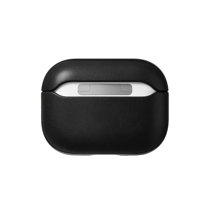 Nomad Modern Leather Case for AirPods Pro 2 - Black #color_black
