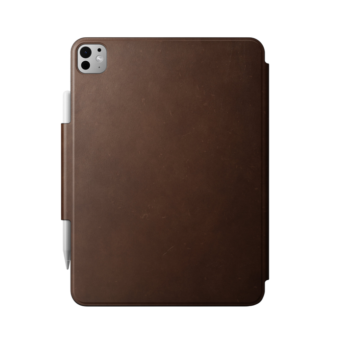 Nomad Modern Leather Folio Case for iPad Pro 11" M5 / M4 - Brown #color_brown