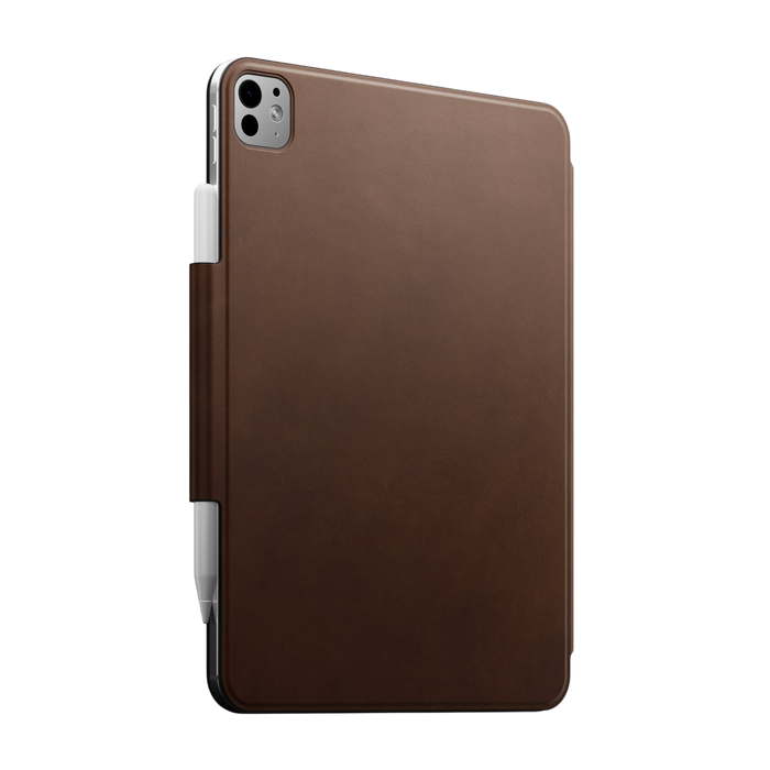 Nomad Modern Leather Folio Case for iPad Pro 11" M5 / M4 - Brown #color_brown