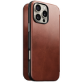 Nomad Modern Leather Folio Case for iPhone 16 Pro Max (Nomad Leather)
