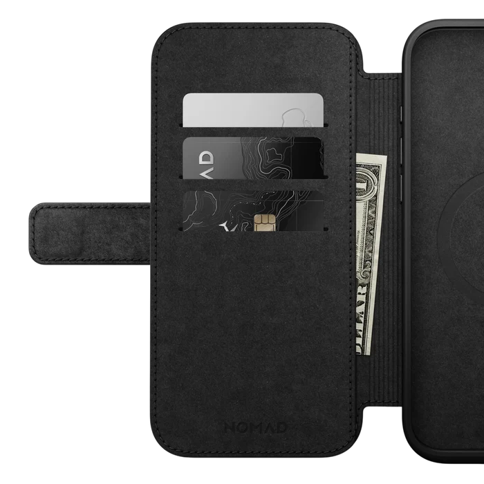 Nomad Modern Leather Folio Case for iPhone 16 Pro Max (Nomad Leather)