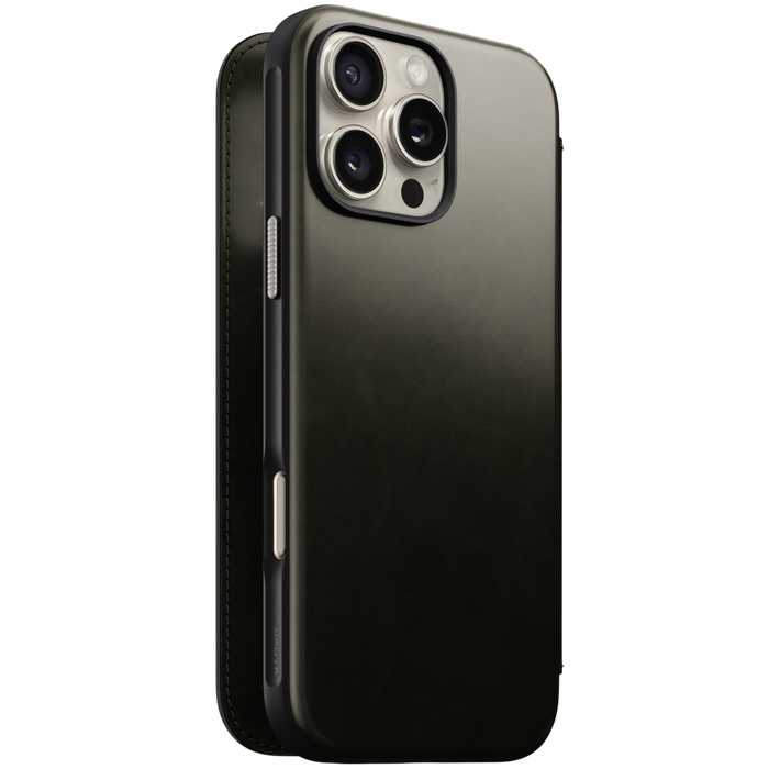 Nomad Modern Leather Folio Case for iPhone 16 Pro