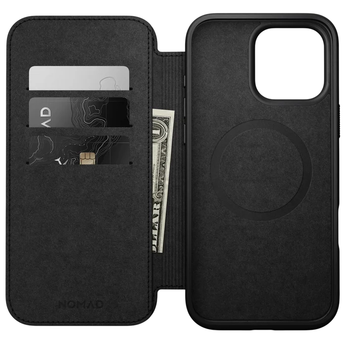 Nomad Modern Leather Folio Case for iPhone 16 Pro