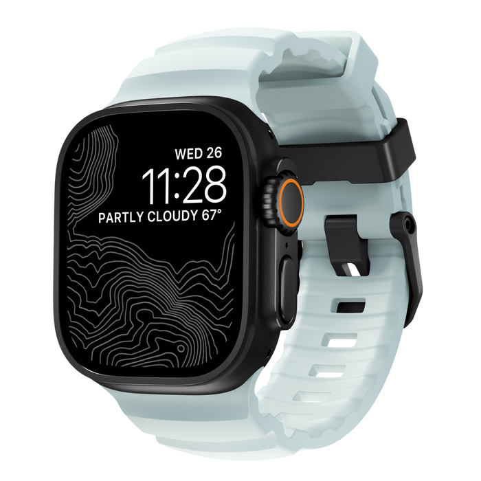 Nomad Rocky Point Band for Apple Watch 49mm / 46mm / 45mm - Icy Blue Glow #color_icy-blue-glow