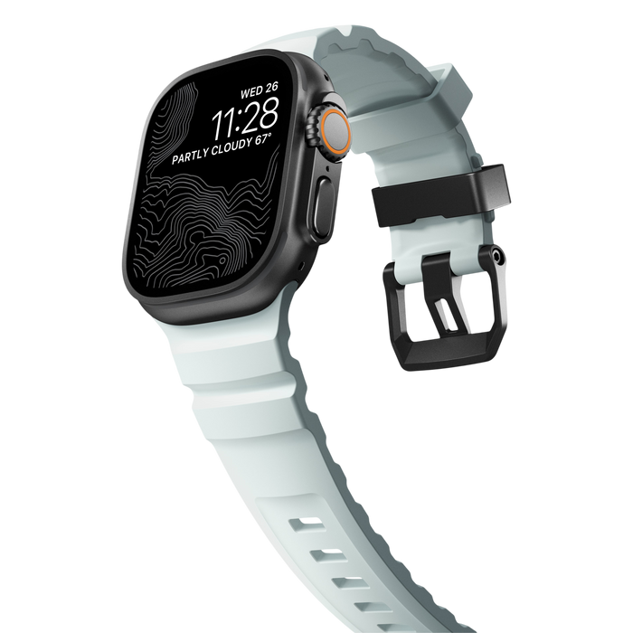 Nomad Rocky Point Band for Apple Watch 49mm / 46mm / 45mm - Icy Blue Glow #color_icy-blue-glow