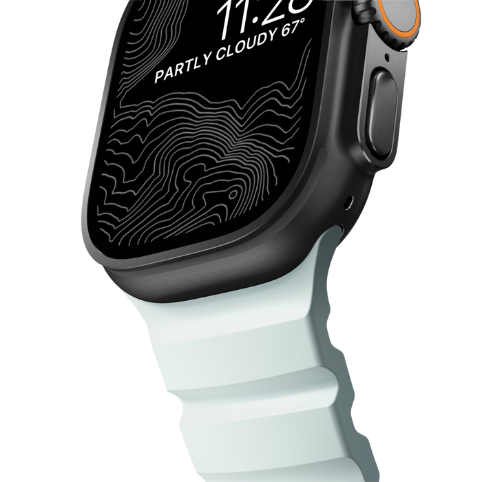 Nomad Rocky Point Band for Apple Watch 49mm / 46mm / 45mm - Icy Blue Glow #color_icy-blue-glow