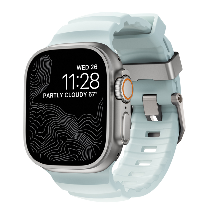 Nomad Rocky Point Band for Apple Watch 49mm / 46mm / 45mm - Icy Blue Glow #color_icy-blue-glow