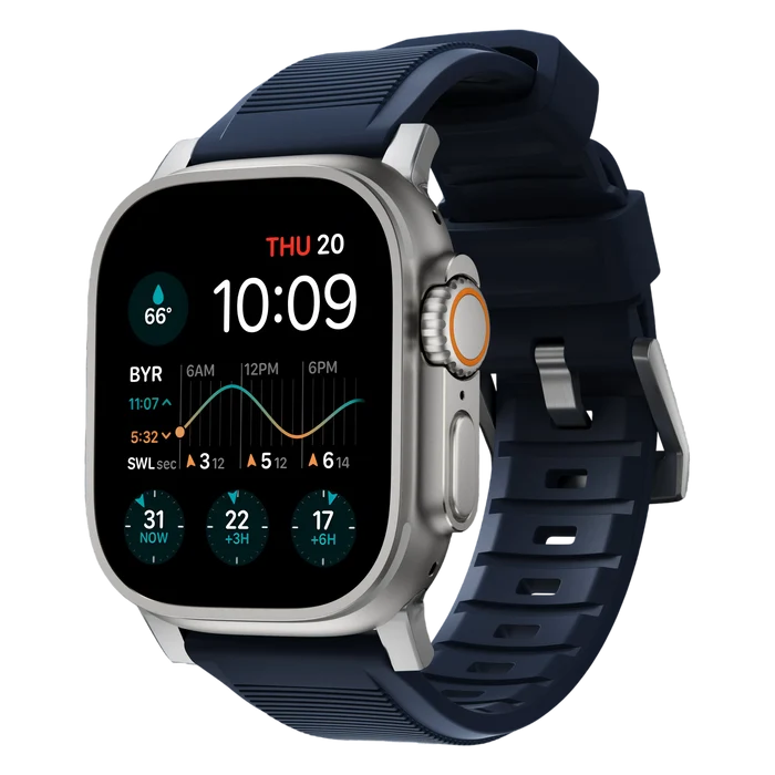 Atlantic Blue / Silver Hardware