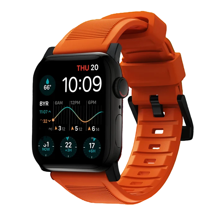 Nomad Rugged Band for Apple Watch Ultra 49mm - Ultra Orange #color_ultra-orange
