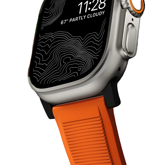 Nomad Rugged Band for Apple Watch Ultra 49mm - Ultra Orange #color_ultra-orange