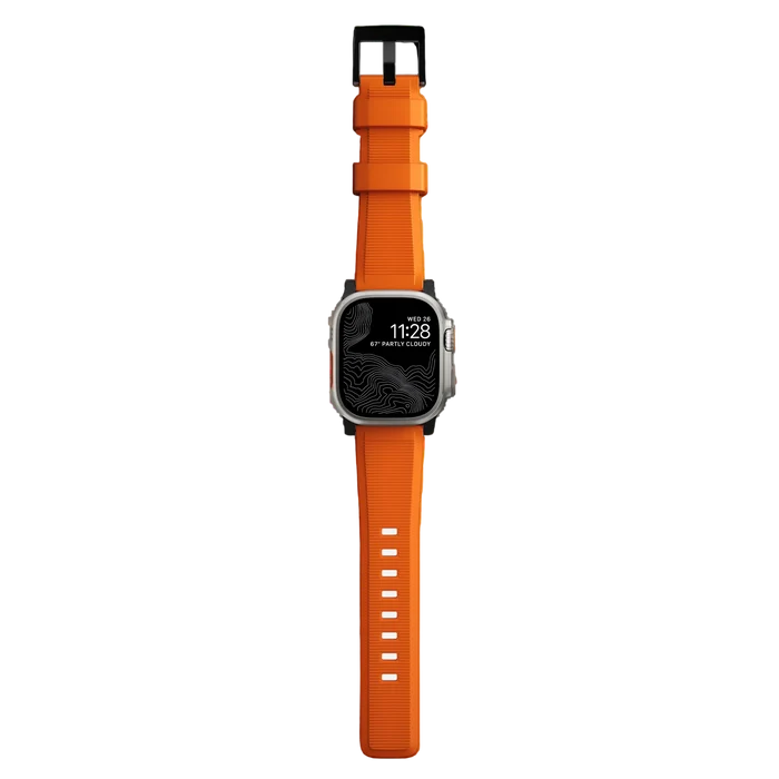 Nomad Rugged Band for Apple Watch Ultra 49mm - Ultra Orange #color_ultra-orange