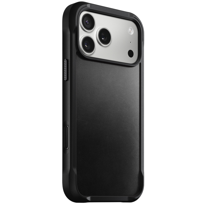 Nomad Rugged Leather Case for iPhone 17 Pro Max Horween) - Black #color_black