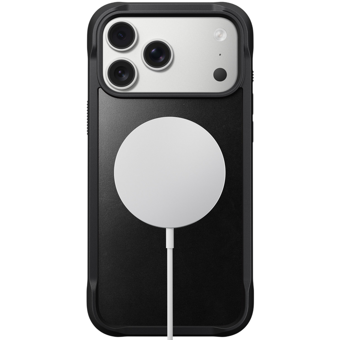 Nomad Rugged Leather Case for iPhone 17 Pro Max Horween) - Black #color_black