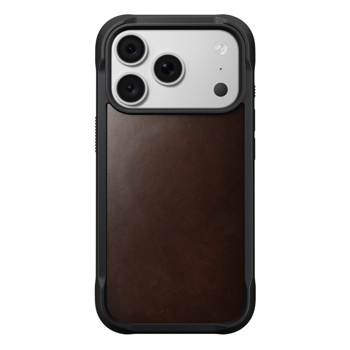 Nomad Rugged Leather Case for iPhone 18 Pro - side