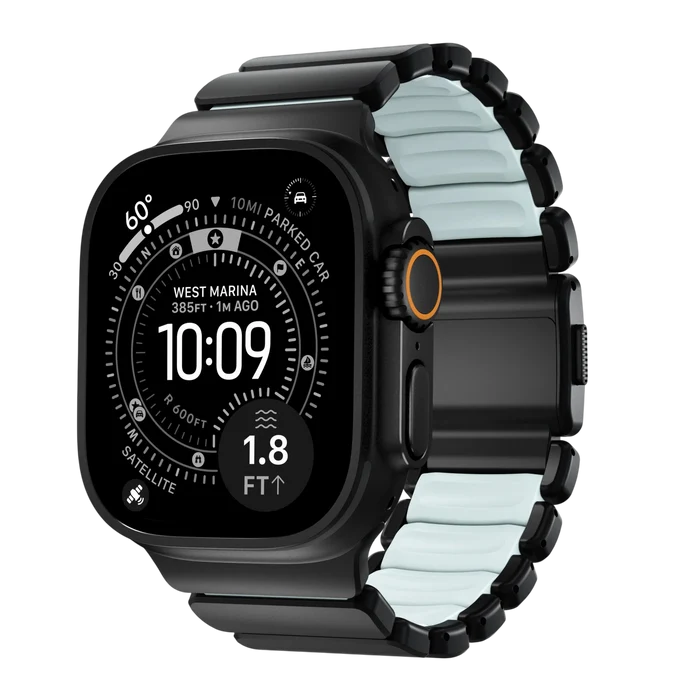 Black Titanium / Icy Glow Blue