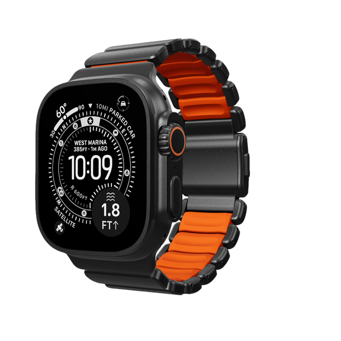 Nomad Stratos Band for Apple Watch Ultra 3 / 2 / 1 - 49mm - Orange #color_orange