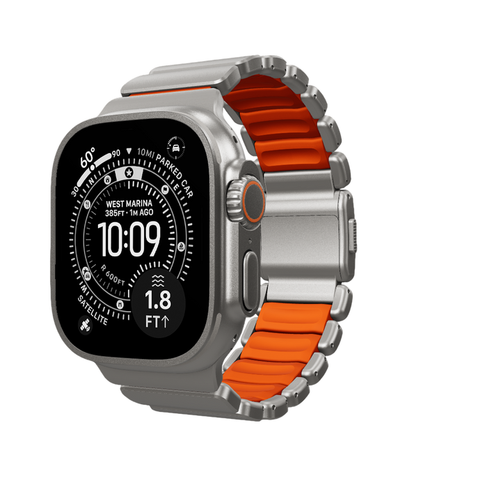 Natural Titanium / Orange