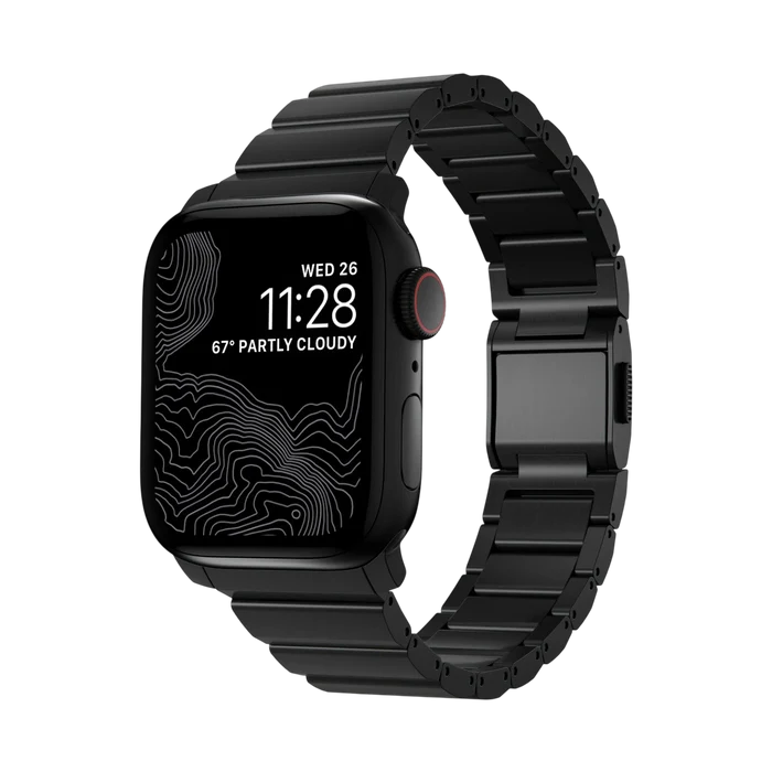 Nomad Titanium Band for Apple Watch 42mm / 41mm - Black Hardware #color_black-hardware