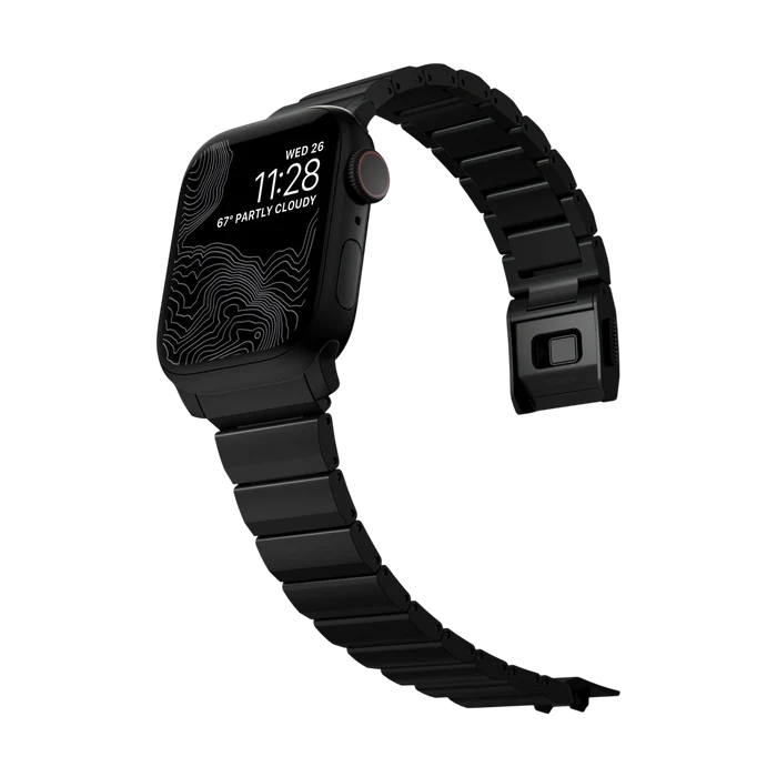 Nomad Titanium Band for Apple Watch 42mm / 41mm - Black Hardware #color_black-hardware