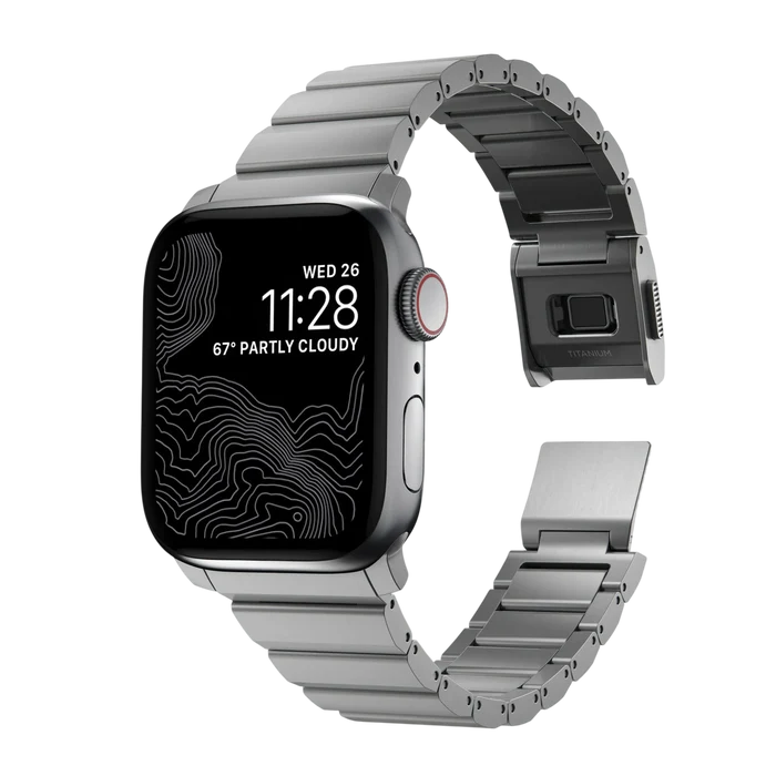 Nomad Titanium Band for Apple Watch 42mm / 41mm - Natural Hardware #color_natural-hardware