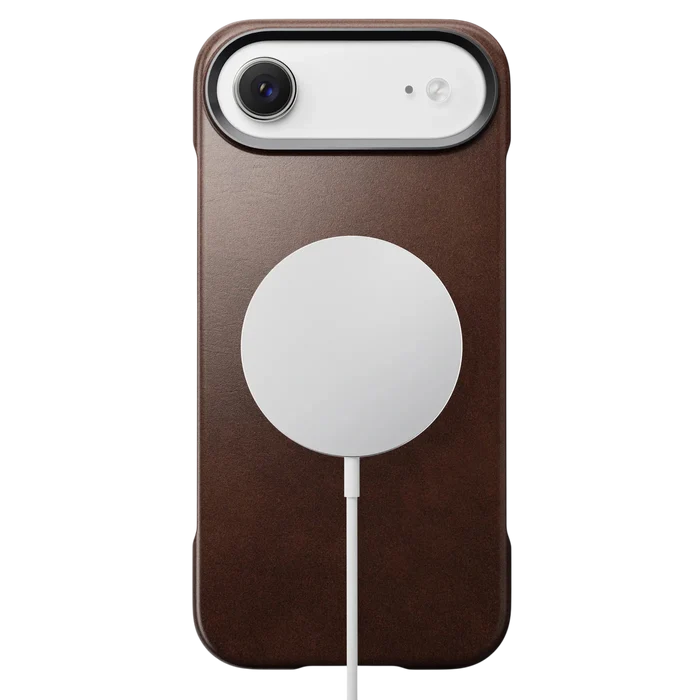 Nomad Traditional Leather Case for iPhone Air (Horween Leather) - Rustic Brown #color_rustic-brown