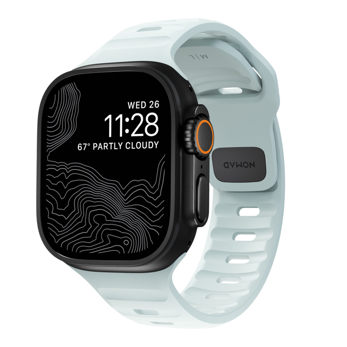 Nomad Waterproof Sport Band for Apple Watch 49mm / 46mm / 45mm - Black #color_black