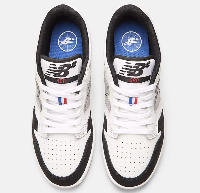 New Balance Numeric 480 Kawhi Leonard White Black Gum Shoes