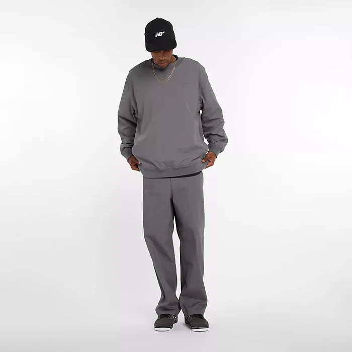 New Balance Numeric Castlerock Woven Crewneck Sweatshirt