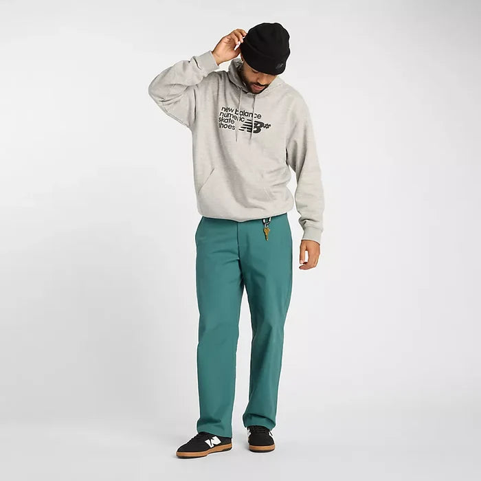 New Balance Numeric Logo Athletic Grey French Terry Hooded Sweatshirt