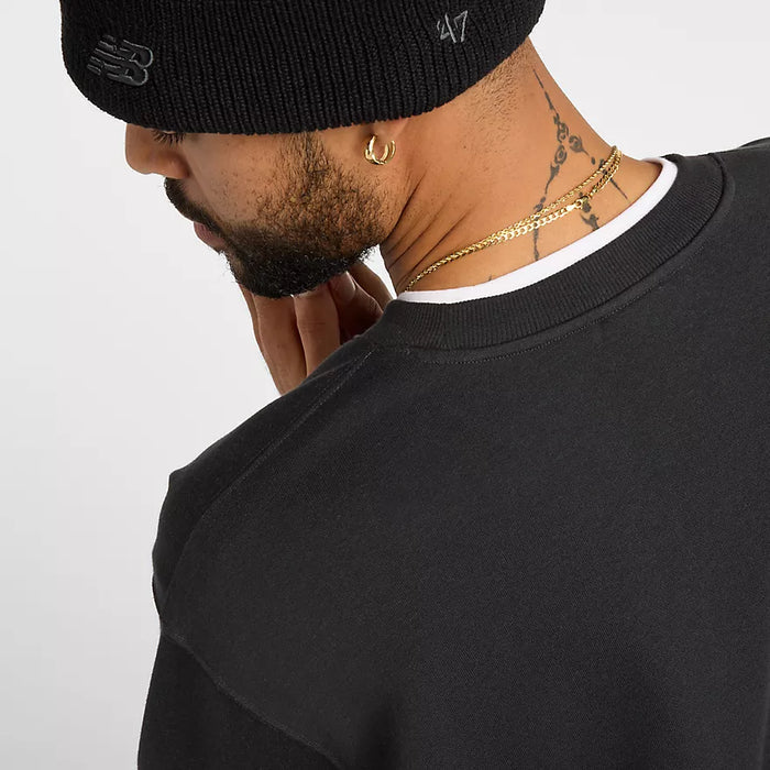 New Balance Numeric Logo Black French Terry Crewneck Sweatshirt
