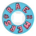 OJ Raemers Foundation Hardline 99a 55mm White Skateboard Wheels