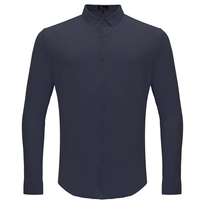 Olympic Victory Button-Up Shirt GREY BLUE - Dudes Boutique