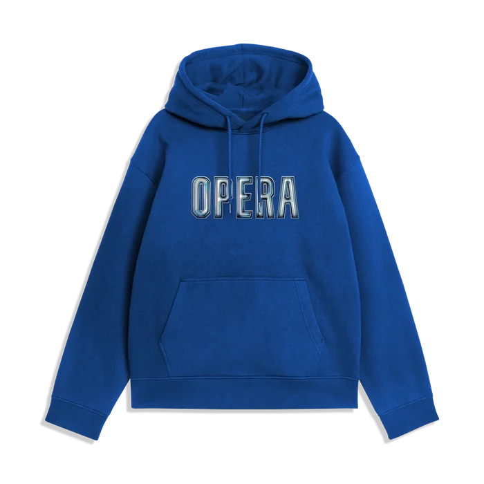 Opera 3D Royal Blue Hooded Sweatshirt