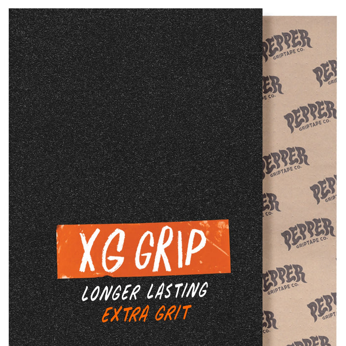 Pepper XG 9" x 33.5" Black Griptape