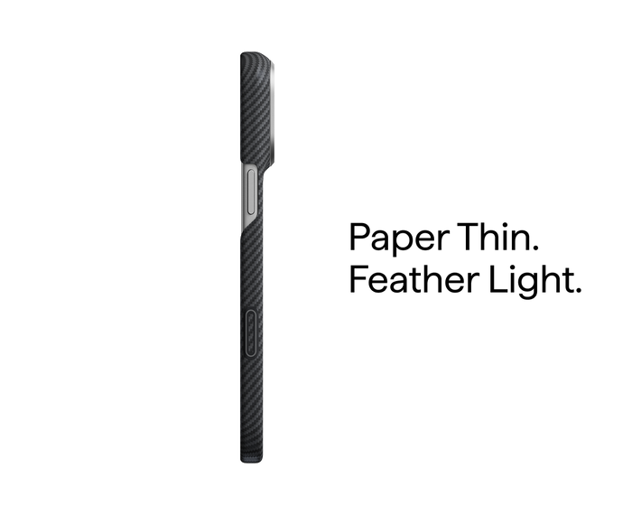PITAKA Classic Edge Case 600D Black/Grey Twill - detail